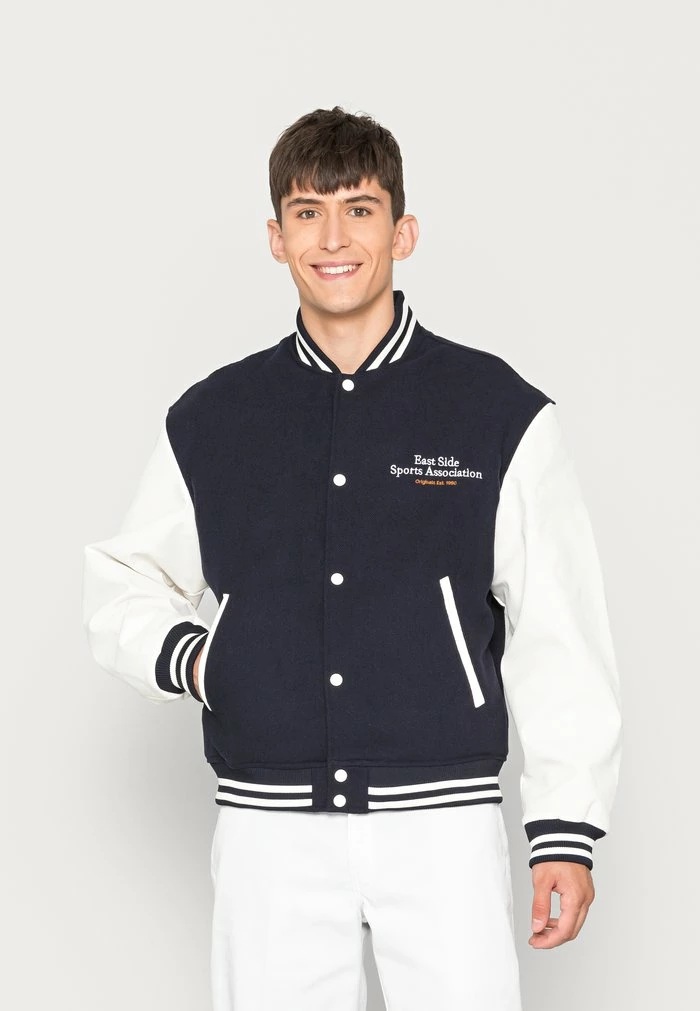 Jack & Jones JORCUTSEW VARSITY - Bomber Jacket - Navy Blazer 1 Jack & Jones JORCUTSEW VARSITY - Bomber Jacket - Navy Blazer
