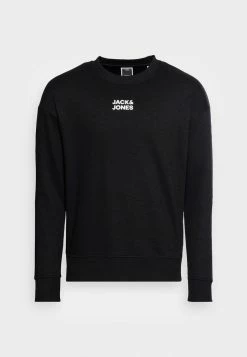Jack & Jones JCOFILT CREW NECK - Sweatshirt - Black -Jack & Jones Shop 92989086790e45f5b9dc9cad257fbe8b
