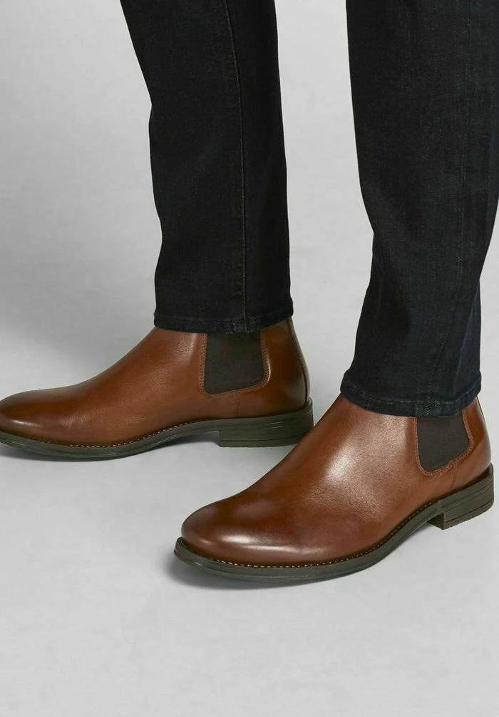 Jack & Jones JFWARGO LEATHER CHELSEA LN - Classic Ankle Boots - Cognac 7 Jack & Jones JFWARGO LEATHER CHELSEA LN - Classic Ankle Boots - Cognac - Image 7