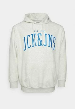 Jack & Jones JJCEMB HOOD - Hoodie - White Melange -Jack & Jones Shop 9340dd0c03da4982a7efe9dbf1f9b2be