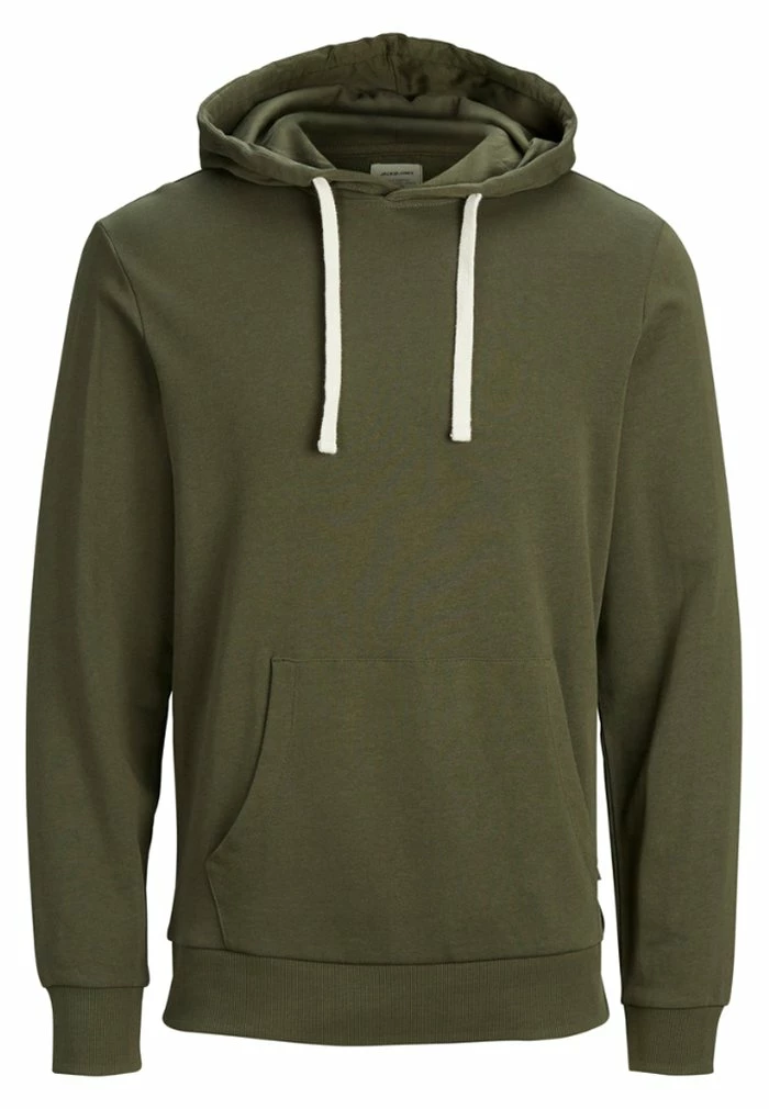 Jack & Jones Hoodie - Olive 4 Jack & Jones Hoodie - Olive - Image 4