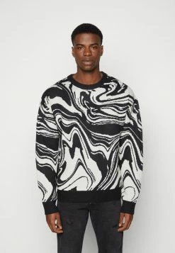 Jack & Jones JORMARBLE CREW NECKKA - Jumper - Black