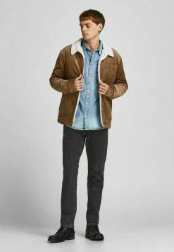 Alternative view of Jack & Jones Straight Leg Jeans - Grey Denim