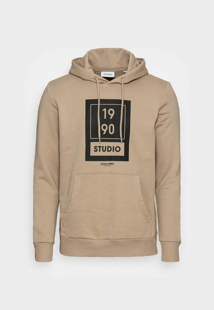 Jack & Jones JJROBERT HOODY - Sweatshirt - Crockery 1 Jack & Jones JJROBERT HOODY - Sweatshirt - Crockery