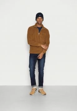 Jack & Jones JORPARTICLE HALF ZIP HIGH NECK - Fleece Jumper - Rubber -Jack & Jones Shop 97ef736544284b5bb72cc5850098b243