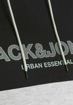 Jack & Jones JJEURBAN BLOCKING HOOD - Hoodie - Black -Jack & Jones Shop 99135f536c17432b8c5f9c54607af7cc