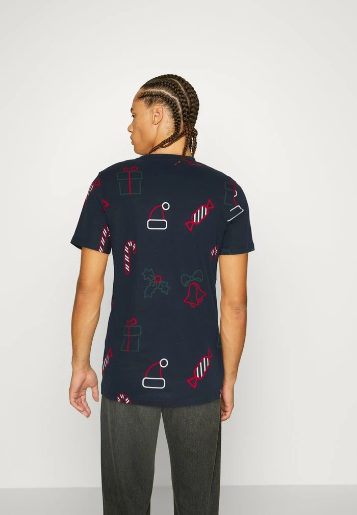 Jack & Jones JORCHRISTMAS TEE CREW NECK XMAS - Print T-shirt - Navy Blazer 3 Jack & Jones JORCHRISTMAS TEE CREW NECK XMAS - Print T-shirt - Navy Blazer - Image 3