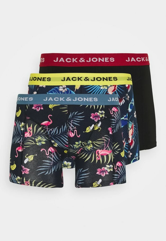 Jack & Jones JACFLOWER BIRD TRUNKS 3 PACK - Pants - Black 1 Jack & Jones JACFLOWER BIRD TRUNKS 3 PACK - Pants - Black