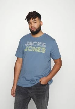 Jack & Jones JCOPOWER CREW NECK - Print T-shirt - China Blue