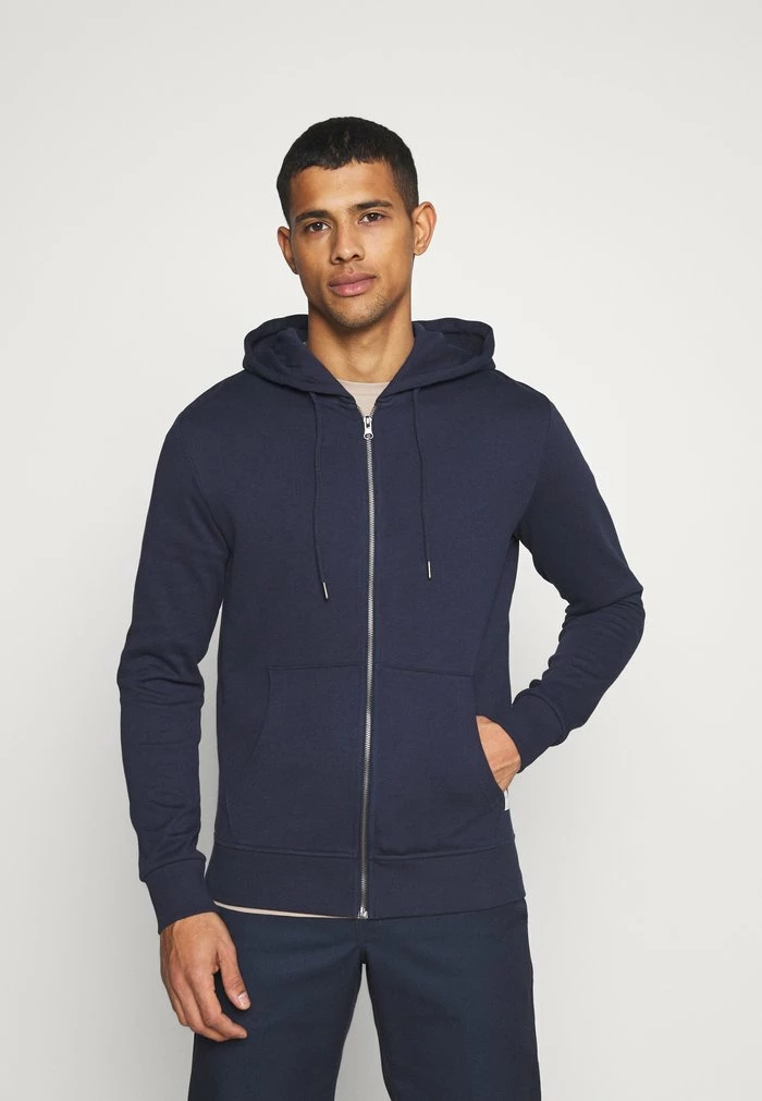 Jack & Jones JJEBASIC ZIP HOOD - Zip-up Sweatshirt - Navy Blazer 1 Jack & Jones JJEBASIC ZIP HOOD - Zip-up Sweatshirt - Navy Blazer