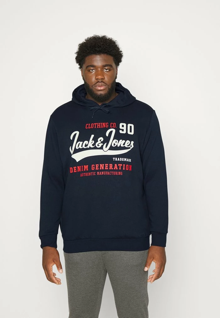Jack & Jones JJELOGO NOOS - Hoodie - Dark Blue 1 Jack & Jones JJELOGO NOOS - Hoodie - Dark Blue