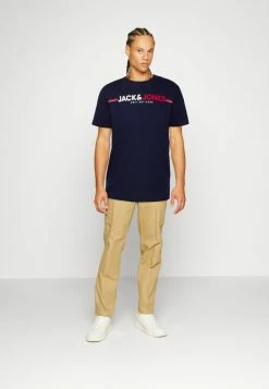 Alternative view of Jack & Jones JCOFREDERIK TEE CREW NECK - Print T-shirt - Navy Blazer