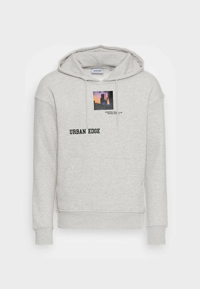 Jack & Jones JJSCRAWL HOOD - Sweatshirt - Light Grey Melange 4 Jack & Jones JJSCRAWL HOOD - Sweatshirt - Light Grey Melange - Image 4