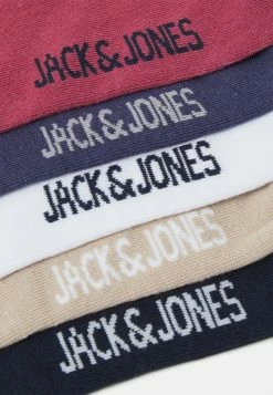 Alternative view of Jack & Jones JACSHAKER TENNIS SOCK 5 PACK - Socks - Bright White/navy Blazer/grisaille/hawthorn Rose/moonbeam