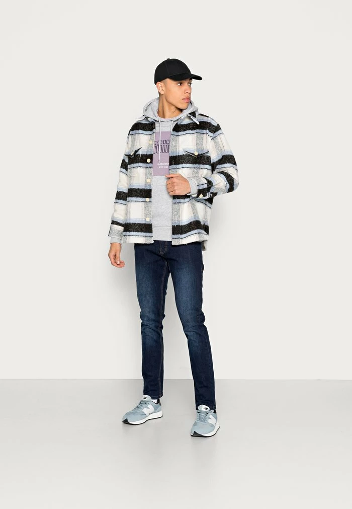 Jack & Jones Hoodie - Light Grey Melange 2 Jack & Jones Hoodie - Light Grey Melange - Image 2