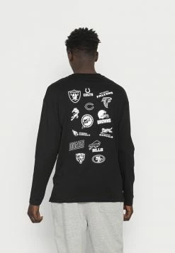 Jack & Jones NFL LOGOS TEE CREW NECK - Long Sleeved Top - Black