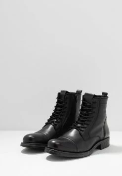 Jack & Jones JFWRUSSEL - Lace-up Ankle Boots - Anthracite -Jack & Jones Shop 9d56433480db40168e79e28fec177ba9