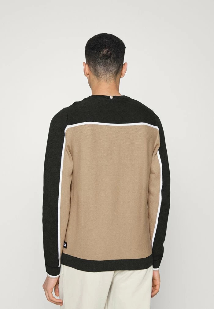 Jack & Jones JCOLOGAN CREW NECK - Jumper - Dune 3 Jack & Jones JCOLOGAN CREW NECK - Jumper - Dune - Image 3