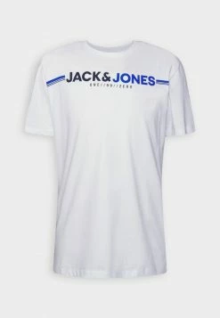 Jack & Jones JCOFREDERIK TEE CREW NECK - Print T-shirt - White -Jack & Jones Shop 9df72076e0e34a13832092d2d063dc33