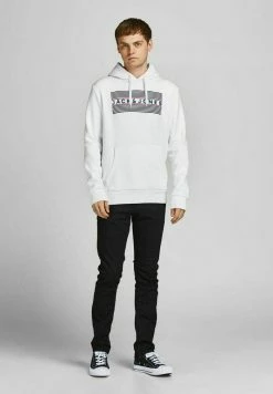 Alternative view of Jack & Jones JJECORP LOGO HOOD - Hoodie - White