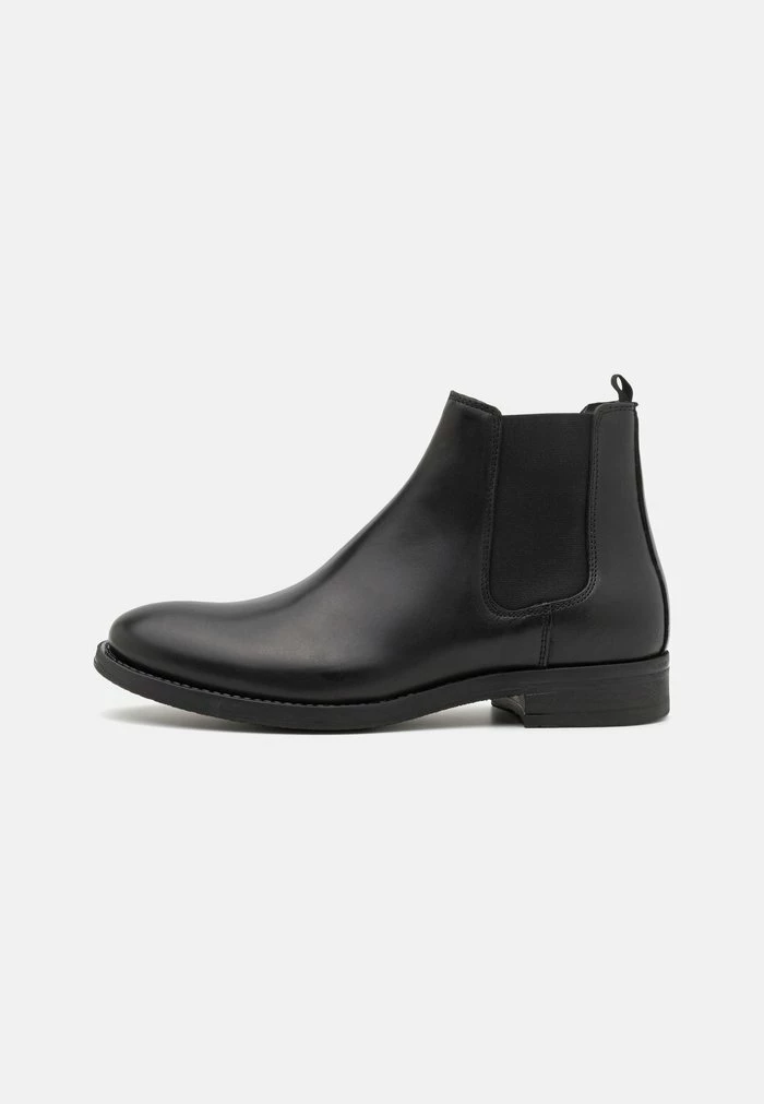 Jack & Jones JFWARGO LEATHER CHELSEA LN - Classic Ankle Boots - Anthracite 1 Jack & Jones JFWARGO LEATHER CHELSEA LN - Classic Ankle Boots - Anthracite