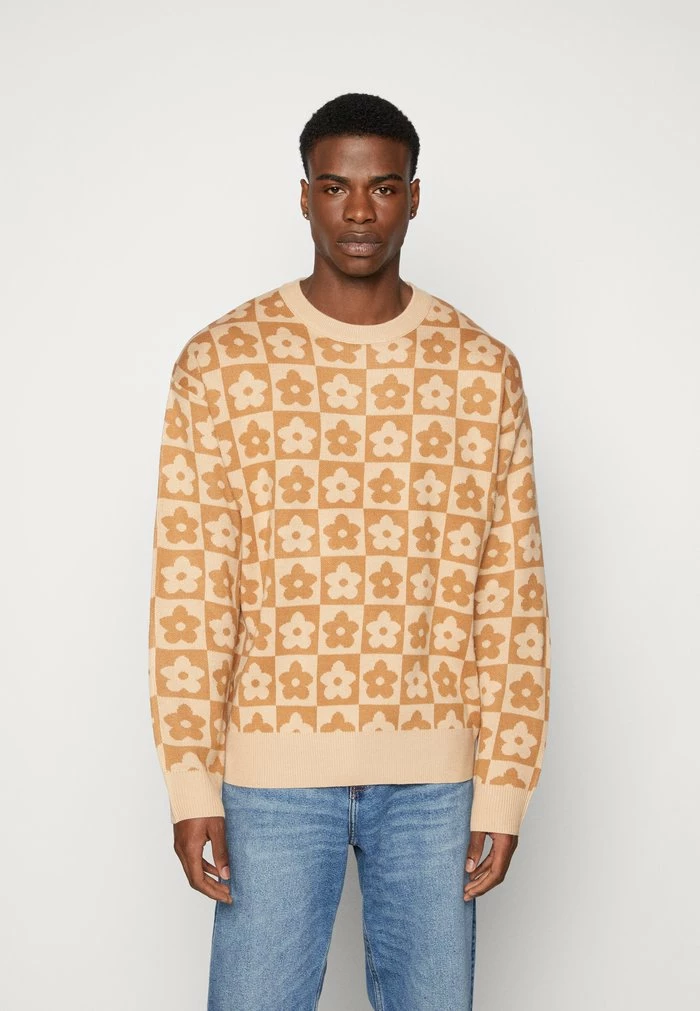 Jack & Jones JORDAISY CREW NECK - Jumper - Woodsmoke 1 Jack & Jones JORDAISY CREW NECK - Jumper - Woodsmoke