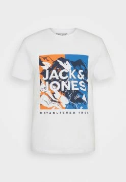 Jack & Jones JCOBOOSTER TEE SS CREW NECK JULY - Print T-shirt - White -Jack & Jones Shop a013efdac463404993a4d710877967c4