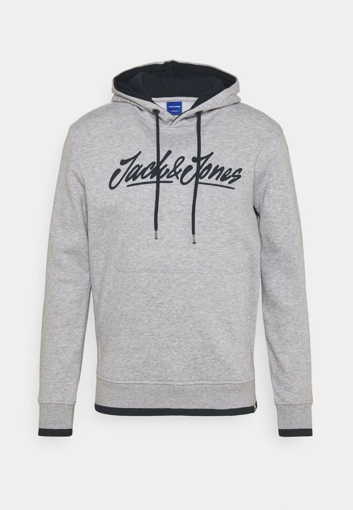 Jack & Jones LEGEND SWEAT HOOD - Hoodie - Light Grey Melange 1 Jack & Jones LEGEND SWEAT HOOD - Hoodie - Light Grey Melange