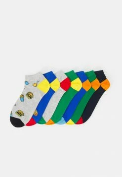 Jack & Jones JACDAWSON FOOD SHORT SOCKS 7 PACK - Socks - Electric Blue/lemonade