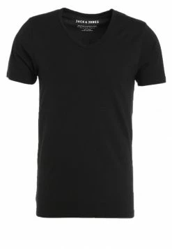 Jack & Jones BASIC V-NECK - Basic T-shirt - Black -Jack & Jones Shop a13e7ec3ea7d40f1b3b71e33debcfd0d