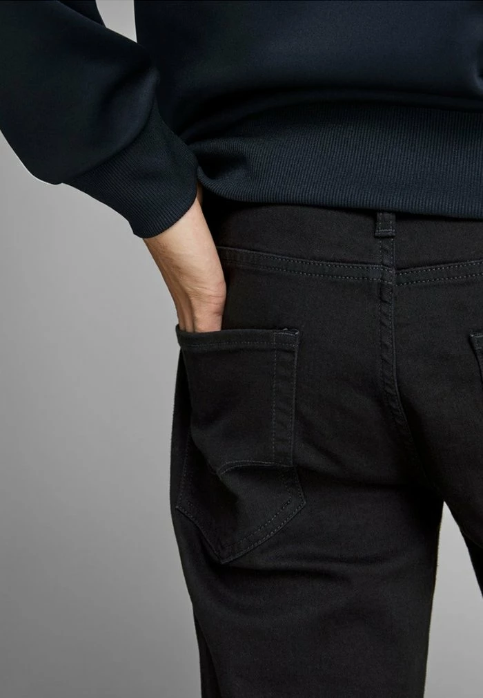 Jack & Jones Straight Leg Jeans - Black Denim 6 Jack & Jones Straight Leg Jeans - Black Denim - Image 6