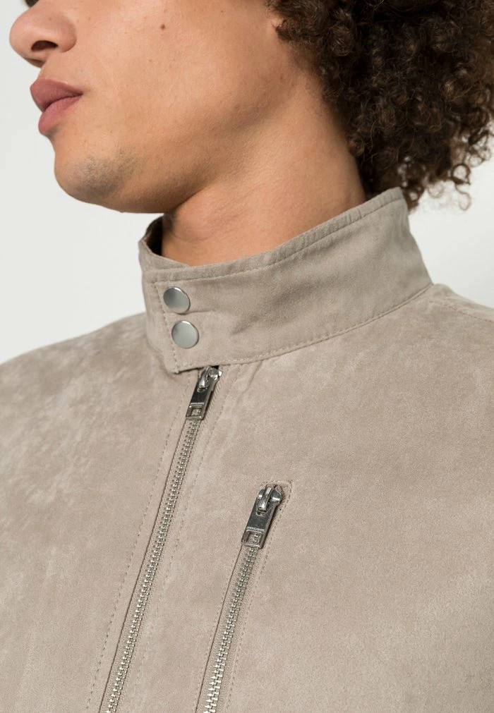 Jack & Jones JJRAVEN JACKET - Faux Leather Jacket - Crockery 5 Jack & Jones JJRAVEN JACKET - Faux Leather Jacket - Crockery - Image 5
