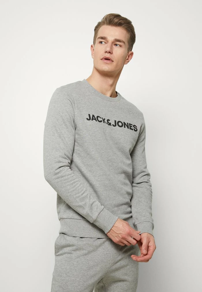 Jack & Jones JACLOUNGE - Pyjamas - Light Grey Melange 2 Jack & Jones JACLOUNGE - Pyjamas - Light Grey Melange - Image 2