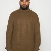 Jack & Jones JJCRAIG ROLLNECK - Jumper - Sepia Tint
