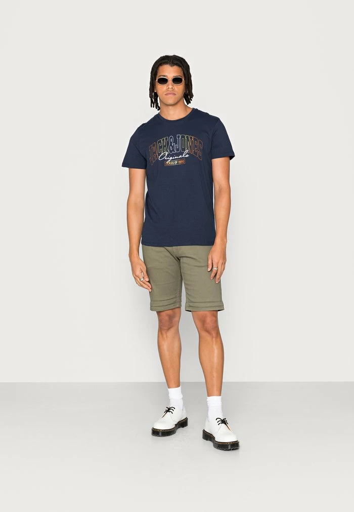 Jack & Jones JORPENNY TEE CREW NECK - Print T-shirt - Navy Blazer 2 Jack & Jones JORPENNY TEE CREW NECK - Print T-shirt - Navy Blazer - Image 2