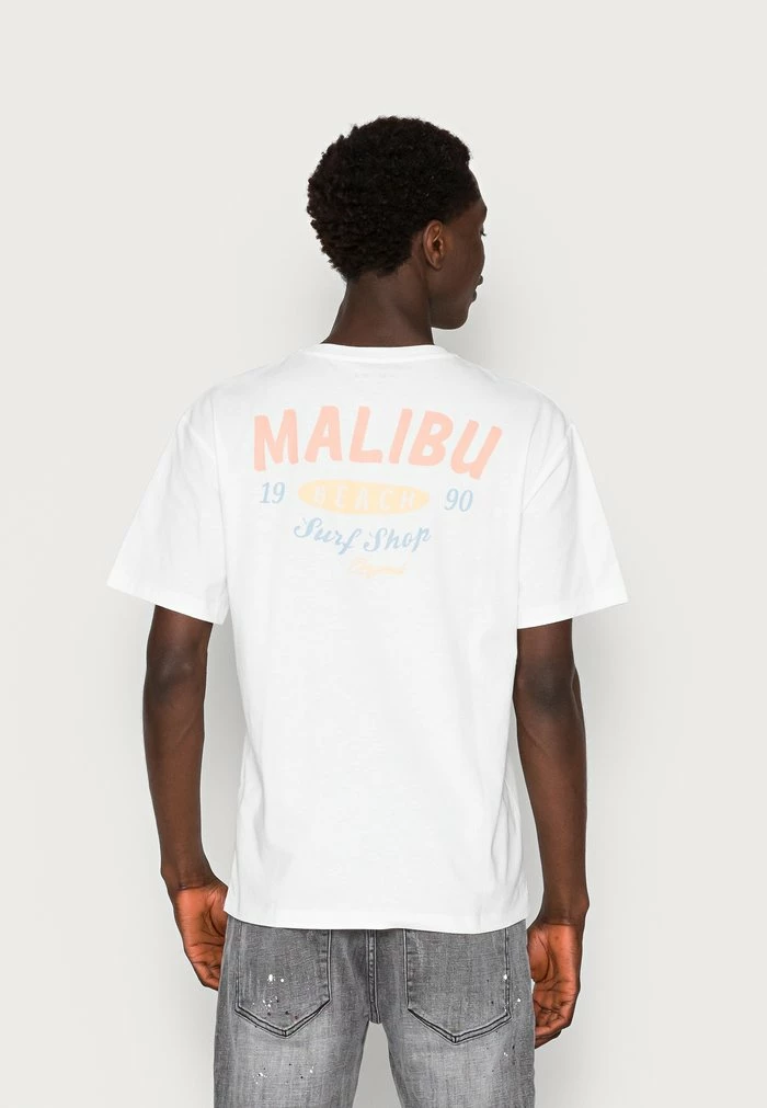 Jack & Jones MALIBU PACK TEE CREW NECK - Print T-shirt - Cloud Dancer 1 Jack & Jones MALIBU PACK TEE CREW NECK - Print T-shirt - Cloud Dancer