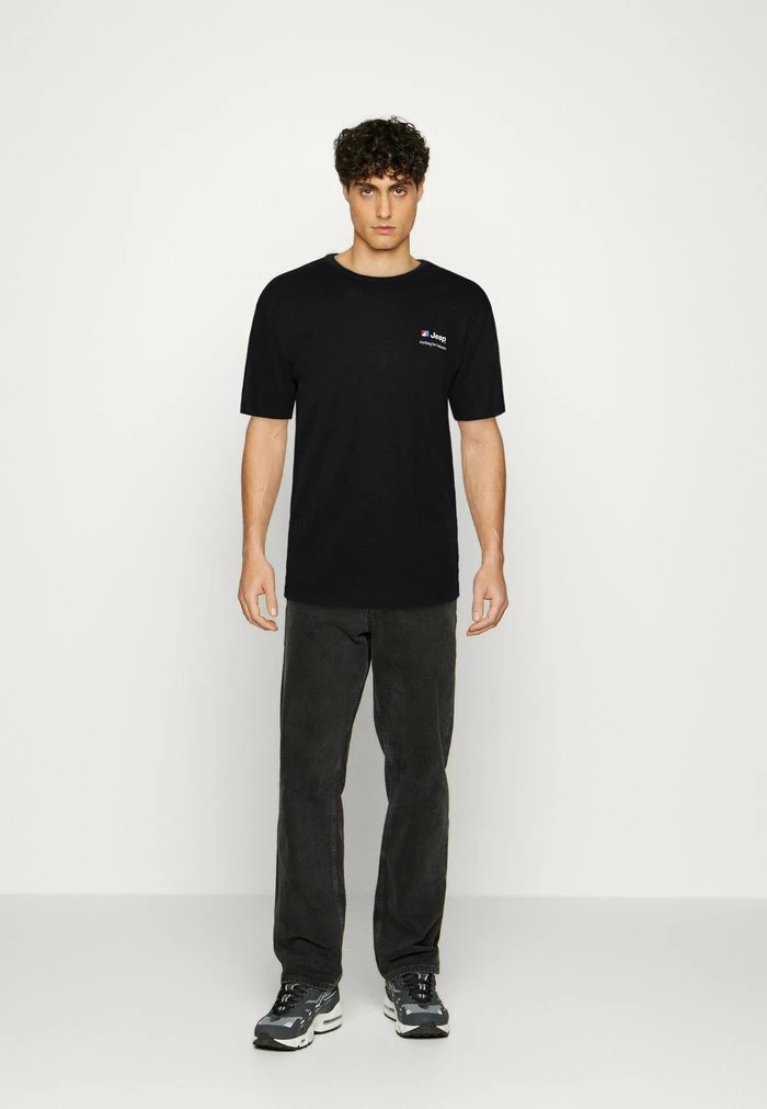 Jack & Jones JORJEEP TEE CREW NECK UNISEX - Print T-shirt - Black 2 Jack & Jones JORJEEP TEE CREW NECK UNISEX - Print T-shirt - Black - Image 2