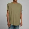 Jack & Jones JJECURVED TEE O NECK - Basic T-shirt - Dusky Green