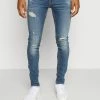 Jack & Jones JJILIAM JJORIGINAL - Jeans Skinny Fit - Blue Denim