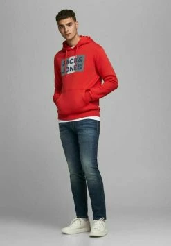 Jack & Jones JJECORP LOGO HOOD - Hoodie - True Red -Jack & Jones Shop a5231e0f40cd40f9bab3540cb9d5d123