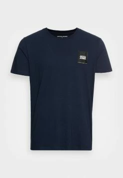 Jack & Jones JJLOCK TEE CREW NECK 3 PACK - Print T-shirt - Black/white/navy Blazer -Jack & Jones Shop a53c59eb82cc401ca8429f3743e4c266