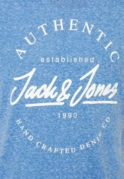 Jack & Jones JJDUSTY TEE - Print T-shirt - Classic Blue Melange -Jack & Jones Shop a5523a290bdc425281c937ef5031e624