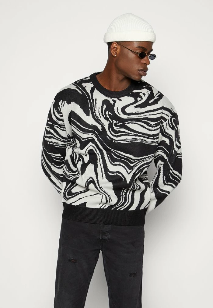 Jack & Jones JORMARBLE CREW NECKKA - Jumper - Black 4 Jack & Jones JORMARBLE CREW NECKKA - Jumper - Black - Image 4