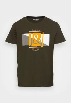 Jack & Jones JJASTHA TEE CREW NECK - Print T-shirt - Rosin