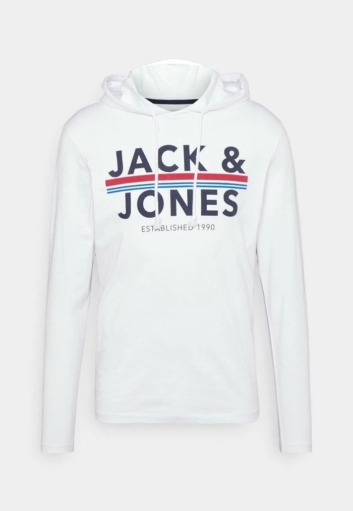 Jack & Jones JACRON HOOD - Pyjama Top - White 1 Jack & Jones JACRON HOOD - Pyjama Top - White