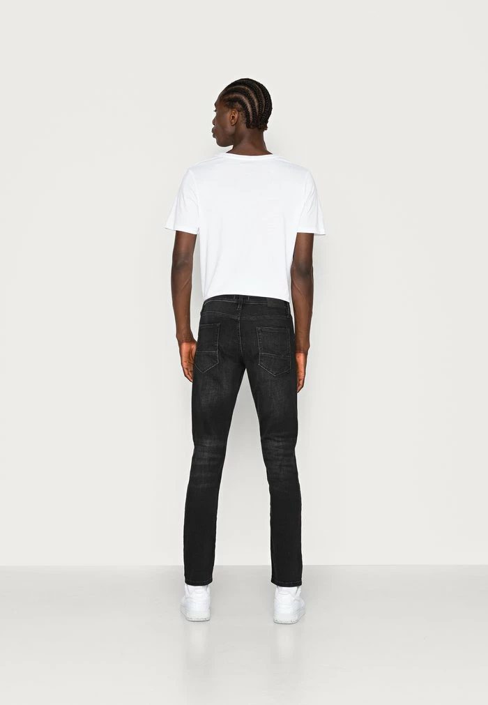 Jack & Jones JJIGLENN JJFOX - Slim Fit Jeans - Black Denim 3 Jack & Jones JJIGLENN JJFOX - Slim Fit Jeans - Black Denim - Image 3