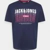 Jack & Jones JJCYBER TEE - Print T-shirt - Navy Blazer