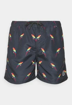 Jack & Jones JJICRETE JJSWIM ANIMAL - Swimming Shorts - Navy Blazer