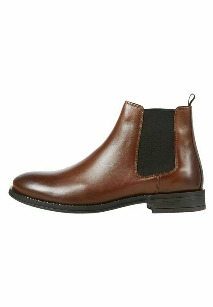 Jack & Jones JFWARGO LEATHER CHELSEA LN - Classic Ankle Boots - Cognac 1 Jack & Jones JFWARGO LEATHER CHELSEA LN - Classic Ankle Boots - Cognac