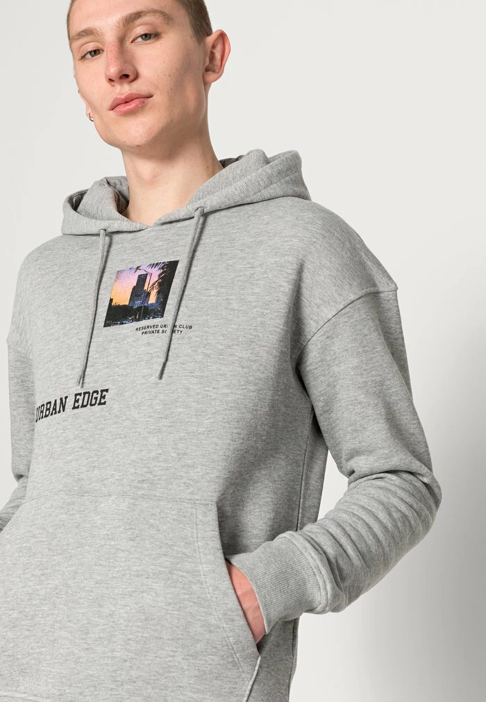 Jack & Jones JJSCRAWL HOOD - Sweatshirt - Light Grey Melange 5 Jack & Jones JJSCRAWL HOOD - Sweatshirt - Light Grey Melange - Image 5